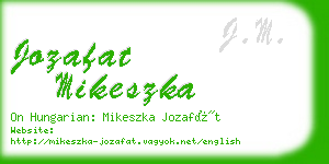 jozafat mikeszka business card